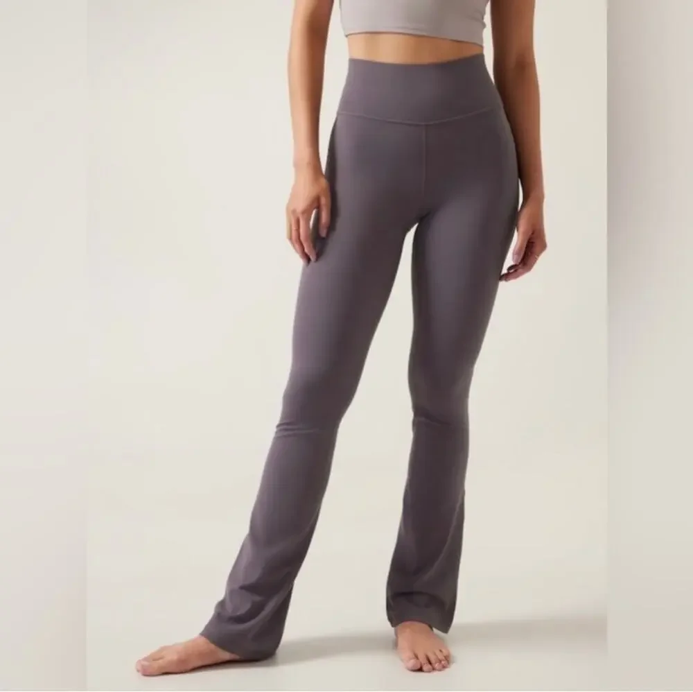 Athleta Pants Womens Large Purple Transcend Slim Yoga Bootcut Pilates Athleisure